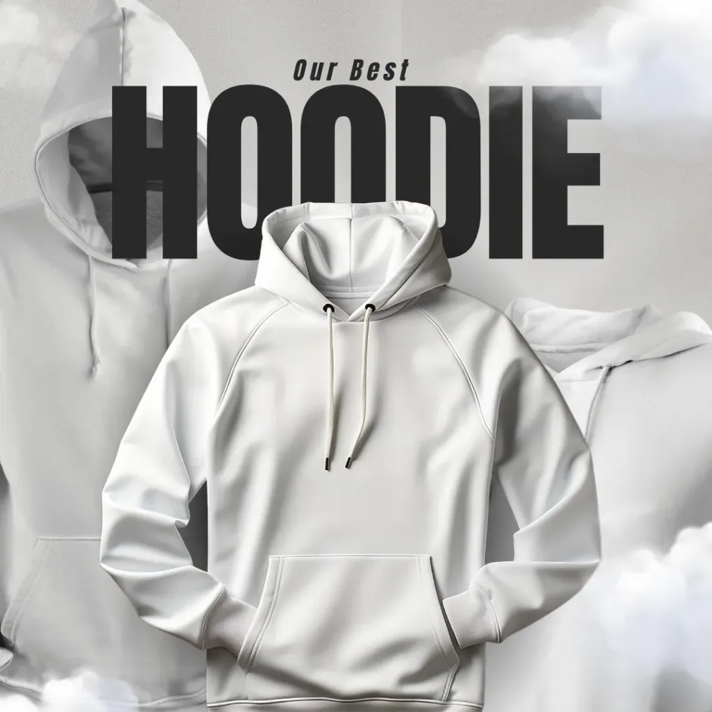 Classic White Hoodie  (Small)