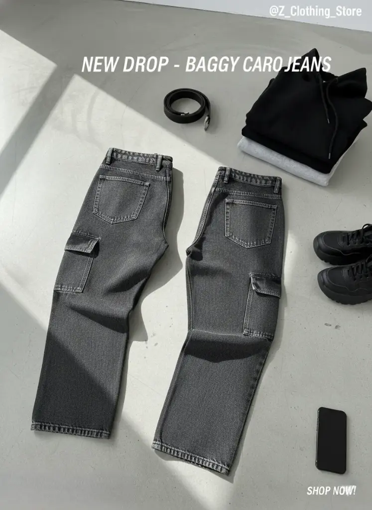 6 pocket Baggy Cargo  (28)